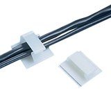 PANDUIT Adhesive Backed Bevel Entry Clip - Cable Clip - Black - 50 Pack