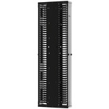 Panduit Dual Sided Manager - Vertical Cable Manager - Black - 45U Rack Height - Steel, Acrylonitrile Butadiene Styrene (ABS), Metal - 1 Pack