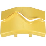 Panduit FiberRunner&reg; Outside Vertical 45 Degree Angle Cover - Yellow - 7.84" Length - Polycarbonate - 1 Pack