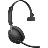 Jabra Evolve2 65 Headset - Mono - USB Type A - Wireless - Bluetooth - Over-the-head - Monaural - Supra-aural - Black