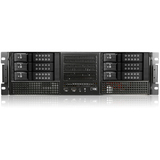 iStarUSA E Storm E306L-DE6 Rugged System Cabinet - Rack-mountable - Black, Black - Aluminum, Zinc-coated Steel - 3U - 11 x Bay - ATX, EATX, Micro ATX Motherboard Supported - 6 x Fan(s) Supported - 2 x External 5.25" Bay - 9 x External 3.5" Bay - 7x Slot(s) - 2 x USB(s)