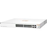 HPE Instant On 1930 24G Class4 PoE 4SFP/SFP+ 370W Switch - 24 Ports - Manageable - Gigabit Ethernet, 10 Gigabit Ethernet - 10/100/1000Base-T, 10GBase-X - 3 Layer Supported - Modular - 490 W Power Consumption - 370 W PoE Budget - Optical Fiber, Twisted Pair - PoE Ports - 1U - Rack-mountable, Wall Mountable, Table Top, Cabinet Mount, Under Table - Lifetime Limited Warranty