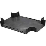 Panduit FiberRunner&reg; Four Way Cross - Black - 24.48" Length - Polycarbonate - 1 Pack