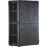 Panduit FlexFusion Rack Cabinet - For Server - 42U Rack Height - Black
