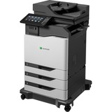 Lexmark CX825dte Laser Multifunction Printer - Color - Copier/Fax/Printer/Scanner - 55 ppm Mono/55 ppm Color Print - 2400 x 600 dpi Print - Automatic Duplex Print - Up to 250000 Pages Monthly - 1750 sheets Input - Color Scanner - 1200 dpi Optical Scan - Color Fax - Gigabit Ethernet - USB - For Plain Paper Print