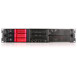 iStarUSA E Storm E204L-DE3 Rugged System Cabinet - Rack-mountable - Black, Red - Zinc-coated Steel, Aluminum - 2U - 7 x Bay - EATX, ATX, Micro ATX Motherboard Supported - 4 x Fan(s) Supported - 2 x External 5.25" Bay - 5 x External 3.5" Bay - 6x Slot(s) - 2 x USB(s)