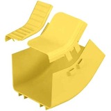 Panduit FiberRunner&reg; Inside Vertical 45 Degree - Yellow - 7.04" Length - Polycarbonate - 1 Pack