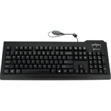 Seal Shield Silver Seal Waterproof Keyboard - Cable Connectivity - USB Interface - 105 Key(s) - Dutch - QWERTY Layout - Mac, PC - Membrane Keyswitch - Black
