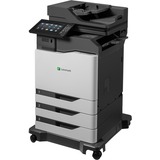 Lexmark CX825dtfe Laser Multifunction Printer - Color - TAA Compliant - Copier/Fax/Printer/Scanner - 55 ppm Mono/55 ppm Color Print - 2400 x 600 dpi Print - Automatic Duplex Print - Up to 250000 Pages Monthly - 1750 sheets Input - Color Scanner - 7200 dpi Optical Scan - Monochrome Fax - Gigabit Ethernet - USB - For Plain Paper Print