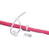 Panduit Cable Tie Mount - Cable Tie Mount - Natural - 1" Length - Aluminum - 100 Pack