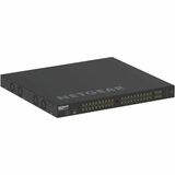 Netgear M4250-40G8XF-PoE+ AV Line Managed Switch - 40 Ports - Manageable - Gigabit Ethernet, 10 Gigabit Ethernet - 10/100/1000Base-T, 10GBase-X - 3 Layer Supported - Modular - 89.20 W Power Consumption - 960 W PoE Budget - Optical Fiber, Twisted Pair - PoE Ports - 1U - Rack-mountable, Table Top - Lifetime Limited Warranty