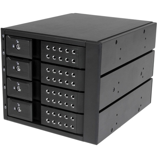 StarTech 4 Bay Aluminum Trayless Hot Swap Mobile Rack Backplane for 3.5in SAS II/SATA III - 6 Gbps HDD