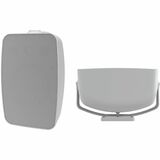 Crestron Saros SMT6T-AW-W-T-EACH 2-way Indoor/Outdoor Surface Mount Speaker - 110 W RMS - White Textured