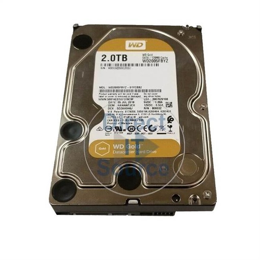 [11WD2TBENT2005FBYZ] Western Digital 2TB SATA3 Enterprise Hard Drive - Gold - WD2005FBYZ - (D)