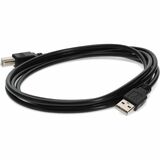 AddOn 5-Pack of 6ft USB A 2.0 Male to USB B 2.0 Male Black Cables