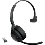 Jabra Evolve2 55 Headset - Mono - Wireless - Bluetooth - 98.4 ft - 20 Hz to 20 kHz - On-ear - Monaural - Supra-aural - MEMS Technology, Noise Cancelling Microphone - Noise Canceling