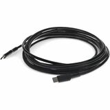 AddOn 1.0m (3.3ft) USB C 2.0 Male to USB C 2.0 Male Sync and Charge Black Cable