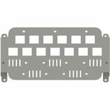 Panduit HD Fusion Wall Mount Incoming Cable Plate, Gray