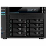 Asustor Lockerstor 8 AS6508T - 8 Bay NAS, 2.1GHz Quad-Core, 2 M.2 NVMe SSD Slot, 10GbE Port, 2.5GbE Port, 8GB RAM DDR4, Enterprise Network Attached Storage (Diskless)