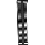 Panduit Double Sided Manager - Vertical Cable Manager - Black - 45U Rack Height - Acrylonitrile Butadiene Styrene (ABS), Steel, Metal - 1 Pack