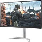 LG 27BP55U-B 27" Class 4K UHD LCD Monitor - 16:9 - Textured Black, Textured White