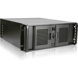 iStarUSA 4U Compact Stylish Rackmount Chassis with 500W Redundant Power Supply - Rack-mountable - Black - SECC, Zinc-coated Steel, Plastic - 4U - 9 x Bay - 500 W - Power Supply Installed - ATX, Micro ATX Motherboard Supported - 2 x Fan(s) Supported - 7 x External 5.25" Bay - 1 x External 3.5" Bay - 1 x Internal 3.5" Bay - 7x Slot(s) - 2 x USB(s)