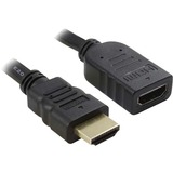 Unirise HDMI Extension Audio/Video Cable with Ethernet - 25 ft HDMI A/V Cable for Audio/Video Device - First End: 19-pin HDMI Digital Audio/Video - Male - Second End: 19-pin HDMI Digital Audio/Video - Female - 10.2 Gbit/s - Extension Cable - Supports up to 4096 x 2160 - 24 AWG - 1