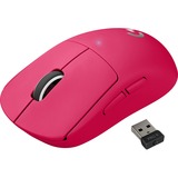 Logitech G Pro X Superlight Wireless Gaming Mouse - Optical - Cable/Wireless - Rechargeable - Pink - USB - 25600 dpi - 5 Button(s)