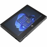 HP Pro x360 Fortis 11 G9 11.6" Touchscreen Convertible 2 in 1 Notebook - HD - Intel Celeron N5100 - 8 GB - 128 GB SSD - Jack Black