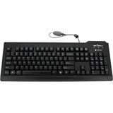 Seal Shield Silver Seal Waterproof Keyboard - Cable Connectivity - USB Interface - 105 Key(s) - German - QWERTZ Layout - Mac, PC - Membrane Keyswitch - Black
