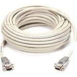 Black Box Serial Null-Modem Cable - DB-9 Female Serial - DB-9 Female Serial - 25ft - Gray