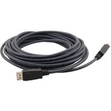 Kramer Flexible DisplayPort Cable - 25 ft DisplayPort A/V Cable for Audio/Video Device - First End: 1 x DisplayPort Digital Audio/Video - Male - Second End: 1 x DisplayPort Digital Audio/Video - Male - Supports up to 3840 x 2160