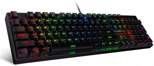 [12RedragonK582-104Key] Redragon K582 Gaming Mechanical USB Keyboard - Red Switch - WHITE