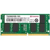 Transcend 16GB DDR4 SDRAM Memory Module - For Notebook - 16 GB (1 x 16GB) - DDR4-2666/PC4-21300 DDR4 SDRAM - 2666 MHz - CL19 - 1.20 V - Unbuffered - 260-pin - SoDIMM