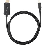 Rocstor Premium Mini DisplayPort to HDMI Cable M/M - 3 ft HDMI/Mini DisplayPort A/V Cable for MacBook Air, Mac mini, MacBook Pro, MacBook, Ultrabook, PC, Audio/Video Device, Computer, Projector, Monitor, MAC - First End: 1 x 20-pin Mini DisplayPort Digital Audio/Video - Male - Second End: 1 x 19-pin HDMI Digital Audio/Video - Male - Supports up to 3840 x 2160 - Gold Plated Connector - Gold Plated Contact - Black - 1