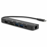 Rocstor Premium Docking Station - for Monitor, Desktop PC, Notebook, Memory Card Reader, Smartphone - Charging Capability - Memory Card Reader - SD, microSD - USB Type C - 4K @ 60Hz, 4K UHD, 4K - 3840 x 2160 - 3 x USB Ports - 2 x USB 3.0 - 2 x USB Type-A Ports - USB Type-A - 1 x USB Type-C Ports - USB Type-C - 1 x RJ-45 Ports - Network (RJ-45) - HDMI - Black - Wired - Gigabit Ethernet - 100W