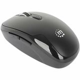 Manhattan MW6185 Wireless Optical USB Mouse - Full-size Mouse - Optical - Wireless - 32.81 ft - Radio Frequency - 2.40 GHz - Black - USB Type A - 1600 dpi - Scroll Wheel - 6 Button(s) - Right-handed - 1 x AA Battery Supported