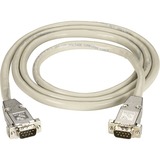 Black Box Serial Extension Cable - DB-9 Male Serial - DB-9 Male Serial - 10ft - Beige