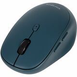 Targus Midsize Comfort Multi-Device Antimicrobial Wireless Mouse - Mid Size Mouse - Optical - Wireless - Bluetooth - 2.40 GHz - Blue - 2400 dpi - 1 x AA Battery Supported