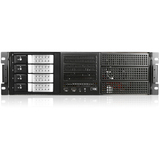 iStarUSA E Storm E306L-DE4 Rugged Sytem Cabinet - Rack-mountable - Black, Silver - Aluminum, Zinc-coated Steel - 3U - 10 x Bay - ATX, EATX, Micro ATX Motherboard Supported - 6 x Fan(s) Supported - 3 x External 5.25" Bay - 7 x External 3.5" Bay - 7x Slot(s) - 2 x USB(s)