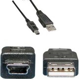 Unirise USB Data Transfer Cable - USB Data Transfer Cable - First End: USB 2.0 Type A - Second End: 5-pin Mini USB 2.0 Type B - 480 Mbit/s - 1