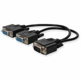 AddOn 5-Pack of VGA Male to 2xVGA Female Black Adapters For Resolution Up to 1920x1200 (WUXGA)