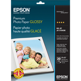 Epson Borderless Premium Photo Paper - 92 Brightness - 97% Opacity - 8" x 10" - 68 lb Basis Weight - High Gloss - White - 20 Sheet