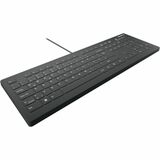 CHERRY AK-C8112 Keyboard - Cable Connectivity - USB Type A Interface - 105 Key(s) - French (Canada) - Silicone - Membrane/Scissor Keyswitch - Black