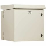 Eaton Tripp Lite Series SmartRack Industrial Enclosure - NEMA 3R, Wall Mount, Metal, Locking, Hinged Back, Fan With Thermal Switch, 32 in. Depth, 12U, Gray