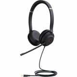 Yealink UH37 Headset - Microsoft Teams Certification - Stereo - USB Type A - Wired - 32 Ohm - 20 Hz to 20 kHz - Over-the-head - Binaural - Supra-aural - 3.94 ft Cable - Noise Cancelling, Electret Condenser Microphone - Black