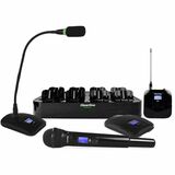ClearOne DIALOG Wireless Condenser Microphone for Professional Audio, Video Conferencing, Public Address - 60 Hz to 20 kHz -37 dB - Uni-directional - Gooseneck, Podium