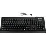 Seal Shield Silver Seal Waterproof Keyboard - Cable Connectivity - USB Interface - 105 Key(s) - Portuguese - QWERTY Layout - Mac - Membrane Keyswitch - Black
