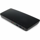 AddOn USB C 3.1 to USB C 3.1 PD, 2x USB A 3.0, 2x USB A 2.0, USB C 3.1, HDMI 4K, 2x Displayport 4K, RJ-45, Audio, and Mic Black Docking Station - for Projector, Monitor, Desktop PC, Notebook - USB Type C - 4K - 3840 x 2160 - 2 x USB 2.0 - 2 x USB 3.0 - 3 x USB 3.1 Type-C Ports - USB Type-A - USB Type-C - Network (RJ-45) - 2 x HDMI Ports - HDMI - DisplayPort - Black - Wired - Ethernet