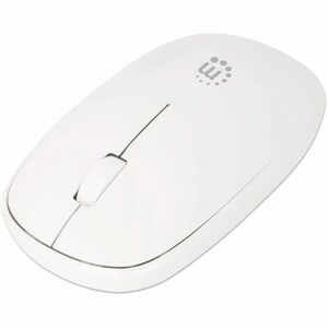 Manhattan MW3050 Wireless Optical USB Mouse - Full-size Mouse - Optical - Wireless - 32.81 ft - Radio Frequency - 2.40 GHz - White - USB Type A - 1200 dpi - Scroll Wheel - 3 Button(s) - Symmetrical - 1 x AA Battery Supported